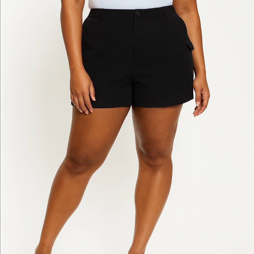 BP Black Cargo Shorts Nordstrom's Plus Size 22 NWT - Picture 3 of 15